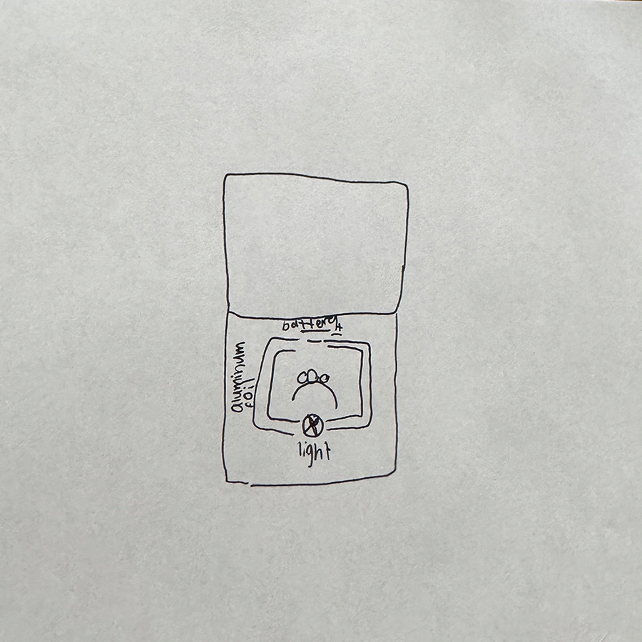 This is my circuit diagram for a ring box I wanted to make