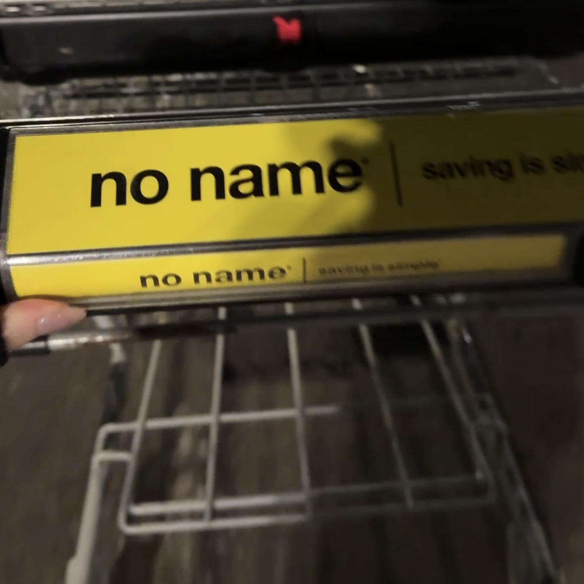 This is a grocery cart from the Superstore. The sound is me pushing it to the car return outside.