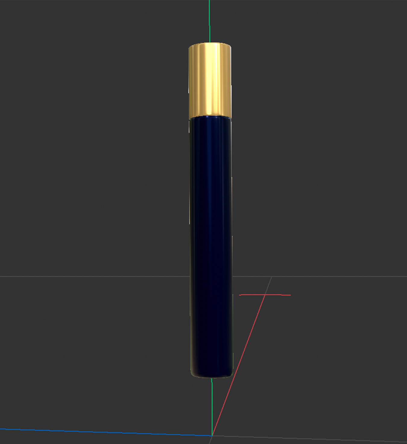 3D rendering of the standing view of Good Girl perfume in a travel size