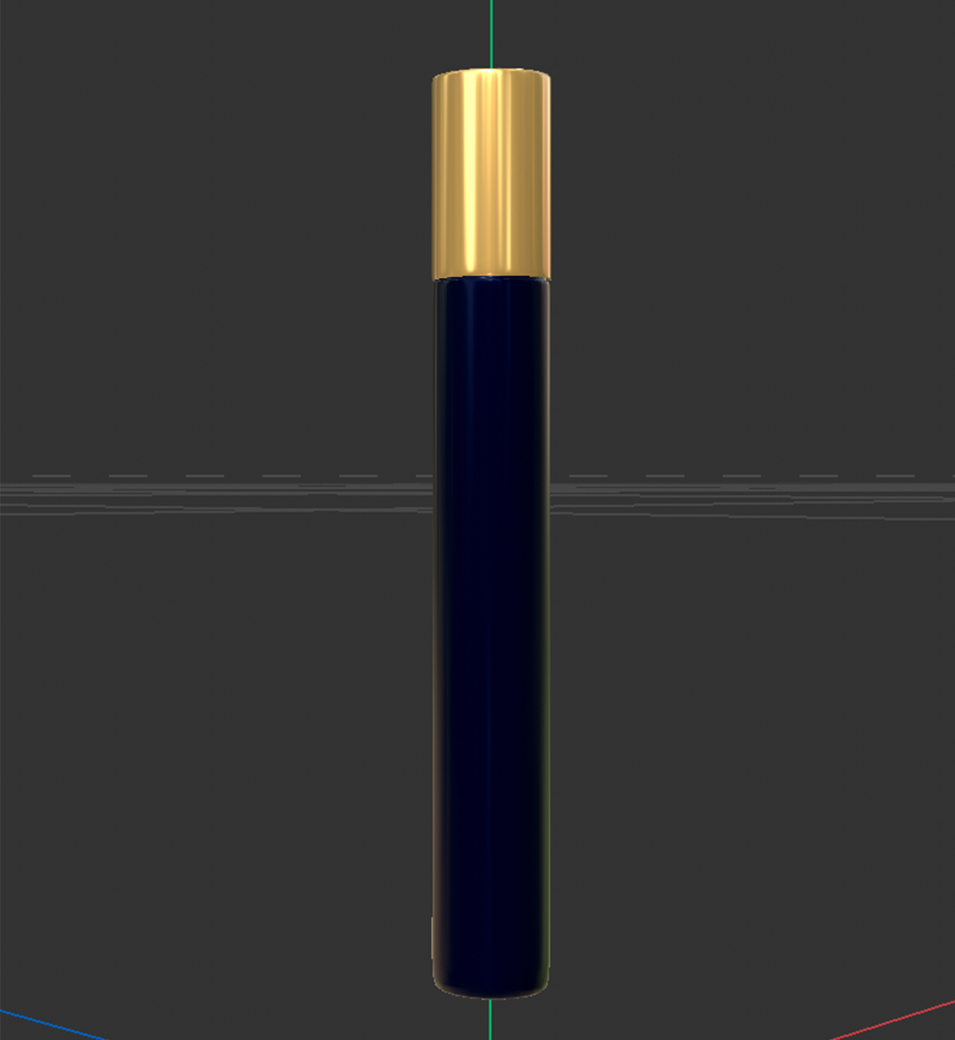 3D rendering of the standing view of Good Girl perfume in a travel size