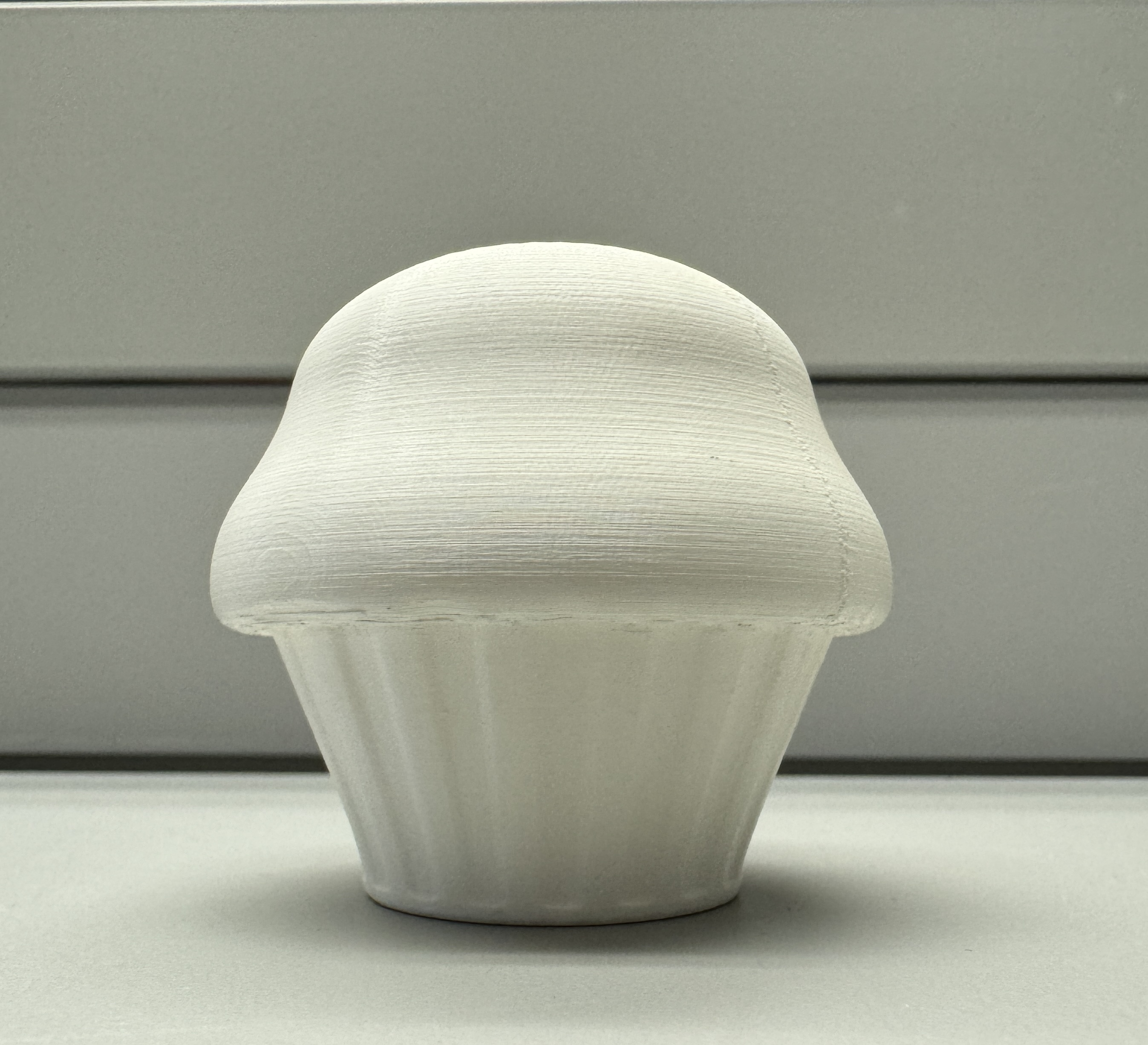 This is a 3D printed version of my muffin model that I designed in cinema 4D.  <div class='container'><iframe class='responsive-iframe' src='https://hudak.phoenix.sheridanc.on.ca/P1Stuff/Index.html'></iframe></div>