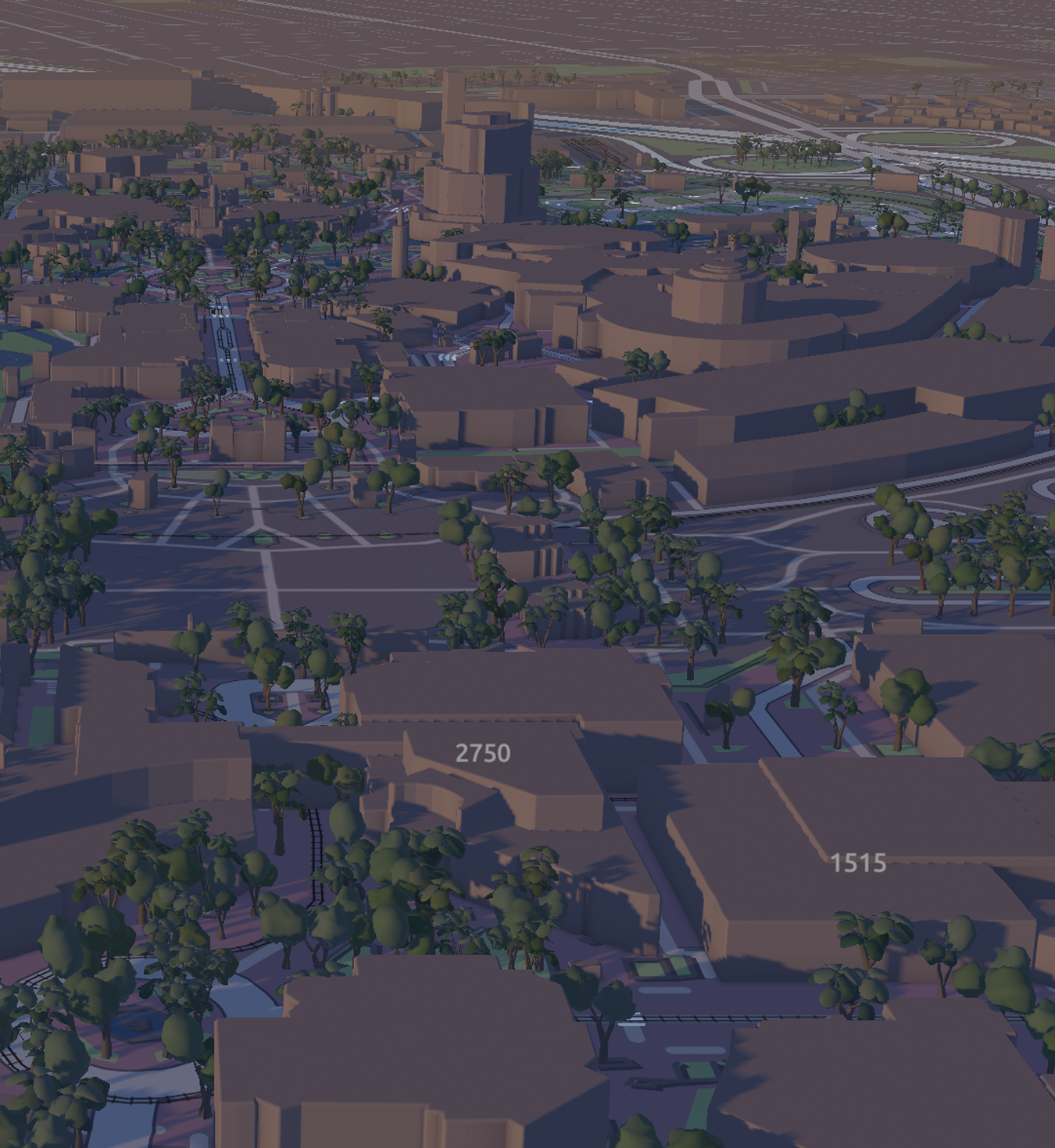 3D map of disney land