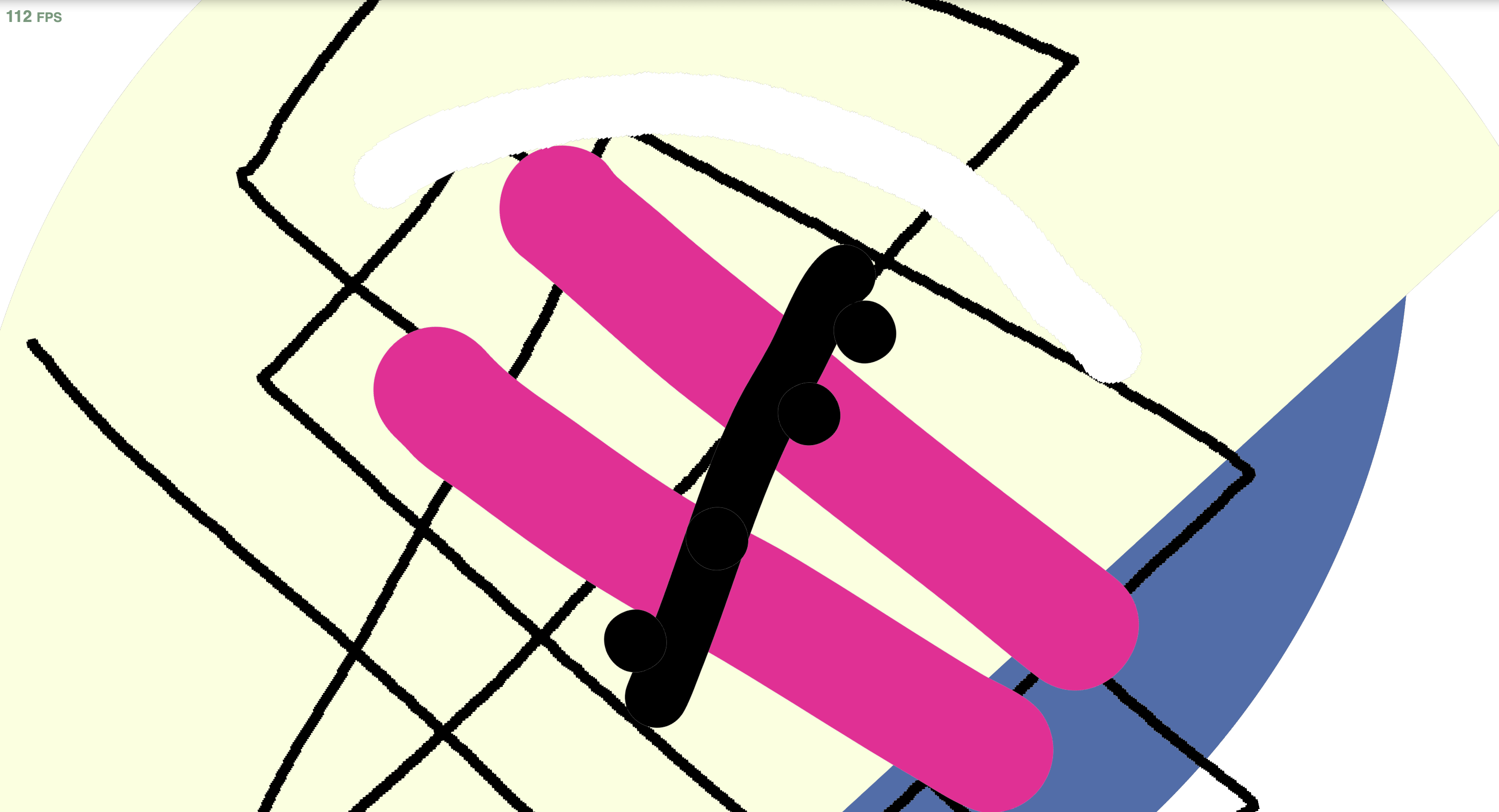 First attempt at putting my icon into p5. The sizing was incorrect, it was way too large.